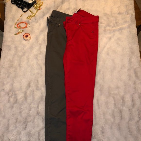 1 pair of Gray and 1 pair of Red pants - Picture 1 of 6